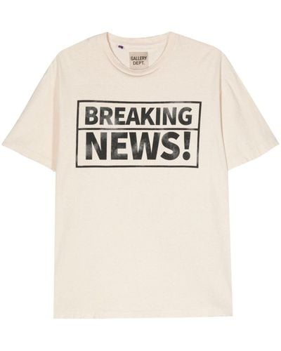 GALLERY DEPT. Breaking News T-shirt - Weiß