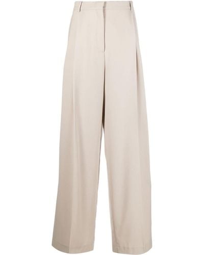 BOTTER Pleated Cotton Pants - White