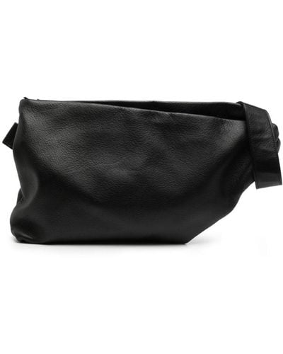 Yohji Yamamoto Leather Belt Bag - Black