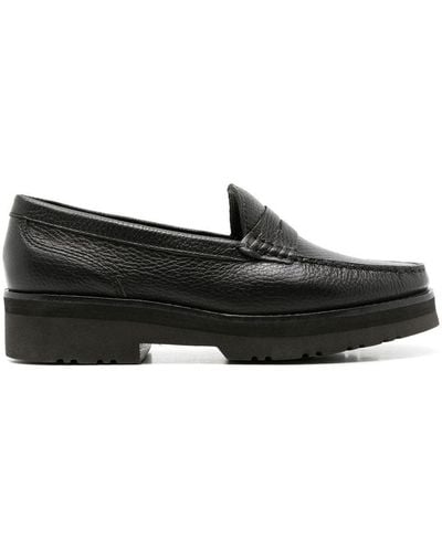 Sarah Chofakian Verona Leather Loafers - Black