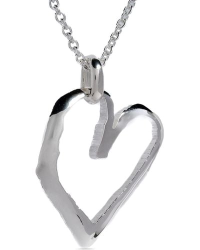 Parts Of 4 Jazz's Heart Sterling Silver Necklace - White