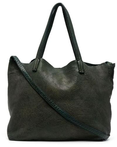 Numero 10 Belen Nz Leather Tote Bag - Green