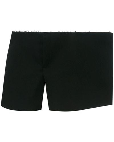JW Anderson Side-panel Cotton Shorts - Black