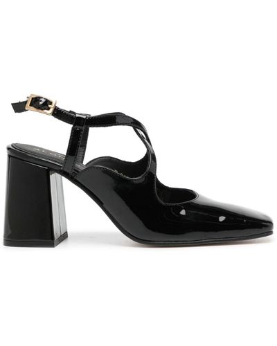 Alohas Escarpins Reggie en cuir - Noir