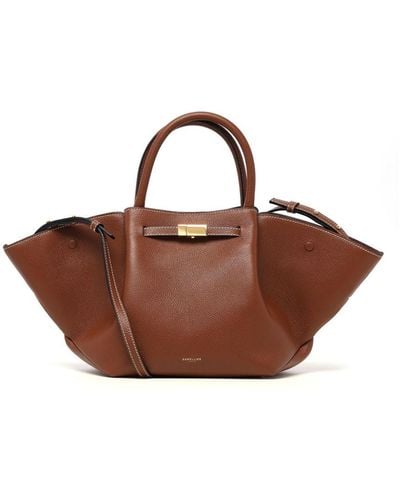 DeMellier London The Midi New York Leather Tote Bag - Brown