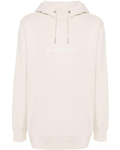 Givenchy Hoodie en coton à logo imprimé - Blanc