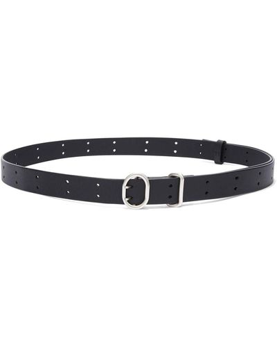 Jil Sander Cannolo Leather Belt - Black