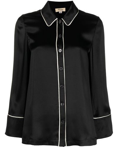 Temperley London Elpis パジャマシャツ - ブラック