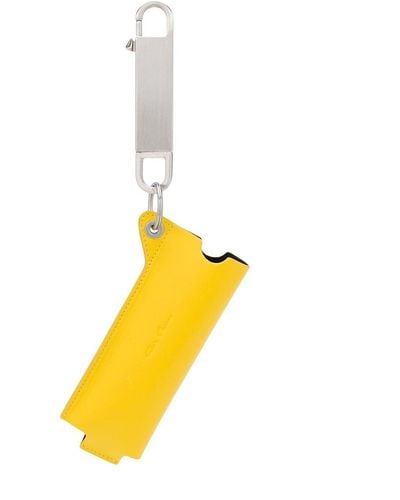 Rick Owens Schlüsselanhänger mit Etui - Gelb
