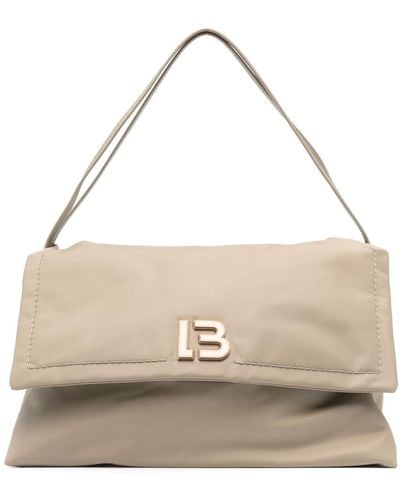 Bimba Y Lola Medium Flap Shoulder Bag - Natural