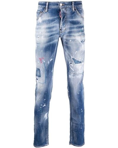 DSquared² Jeans With Logo - Blue