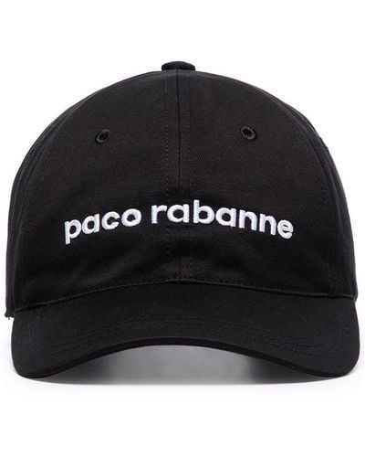 Rabanne Logo Print Cap Black