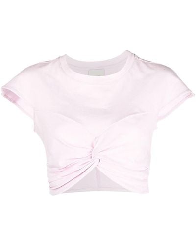 Isabel Marant Zineae-gz オーガニックコットン Tシャツ - ピンク