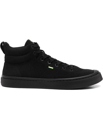 CARIUMA IBI High Sneakers in Strickoptik - Schwarz