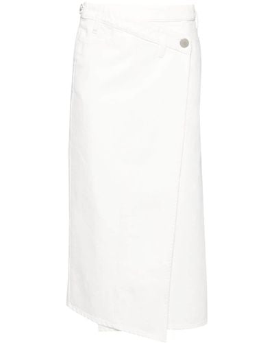 Christian Wijnants Sadiq Asymmetric Denim Skirt - White