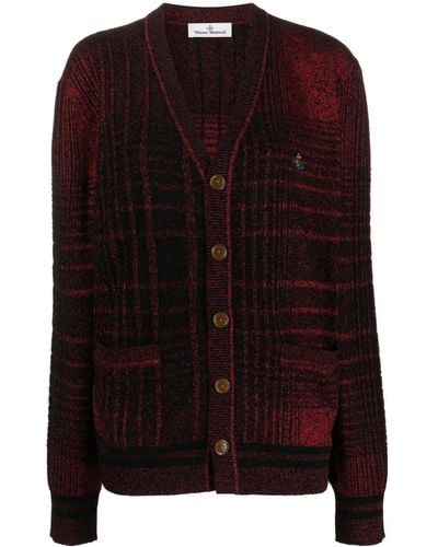 Vivienne Westwood Orb-embroidered Knitted Cardigan - Brown
