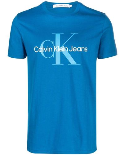 Calvin Klein T-shirt con stampa grafica - Blu