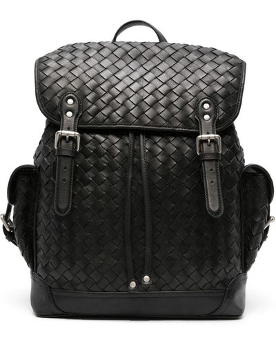 Officine Creative Carmo 15 Leather Backpack - Black