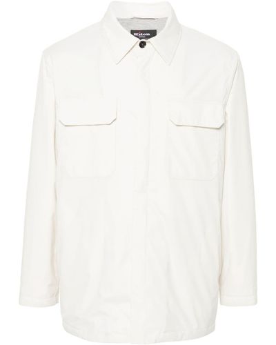 Kiton Hemdjacke aus Shell-Material - Weiß