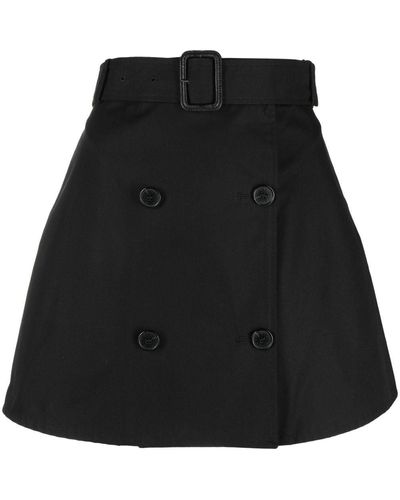 Mackintosh Corby Belted Mini Skirt - Black