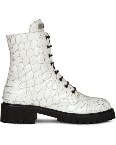 Giuseppe Zanotti Thora Lace-up Boots - White