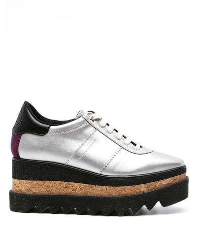Stella McCartney Zapatos de vestir Sneak-Elyse con plataforma - Blanco