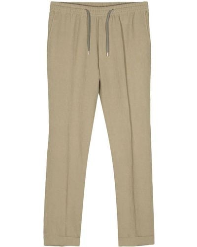 Paul Smith Drawstring-waist Linen Trousers - Natural