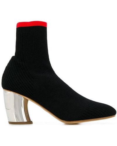 Proenza Schouler Knit Sock Boots - Black