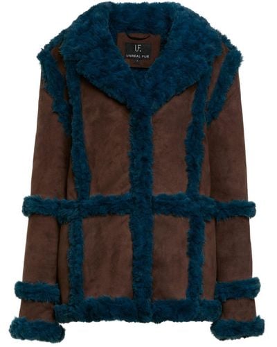 Unreal Fur Gate Keeper Jacke in Lederoptik - Schwarz