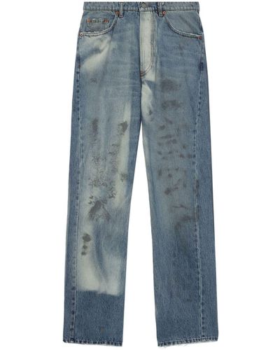 Magliano Unregular Officina Mid-Rise-Jeans - Blau