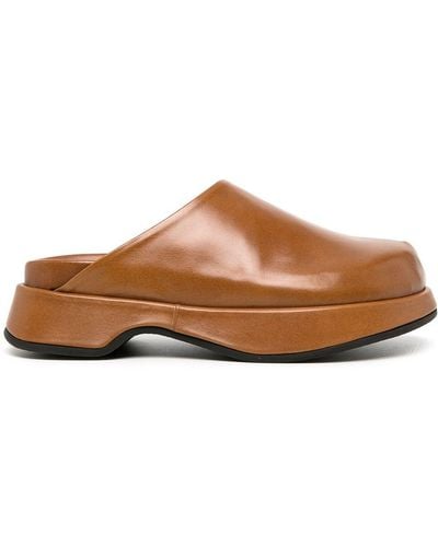 Reike Nen Hyggle Leather Clogs - Brown