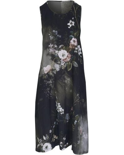 R13 Floral-Print Sleeveless Dress - Black