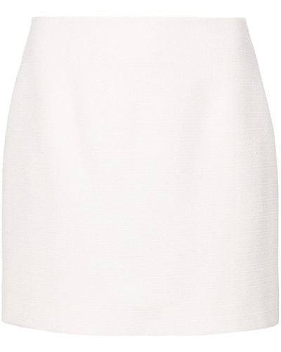 Claudie Pierlot A-line Tweed Miniskirt - White