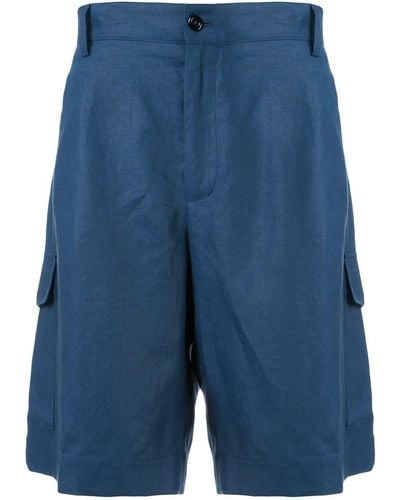 Dolce & Gabbana Linen Bermuda Shorts - Blue