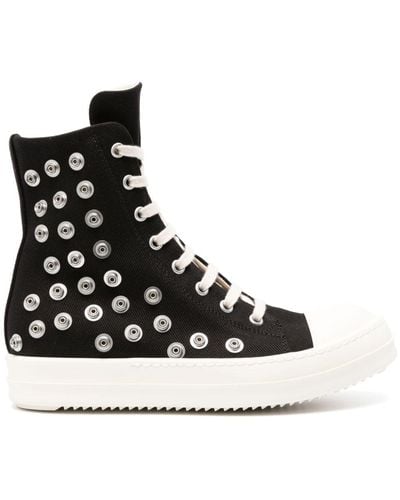 Rick Owens DRKSHDW High-Top-Sneakers mit Ösendetail - Schwarz