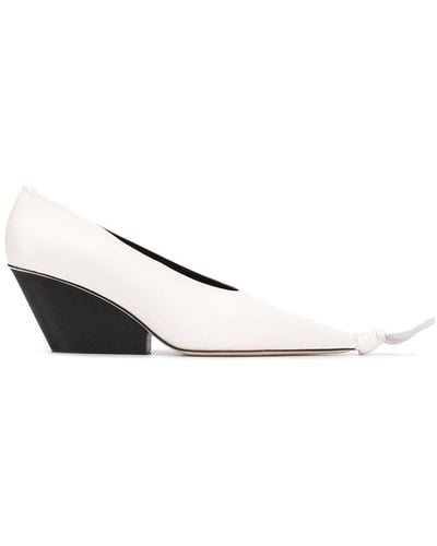Camper Juanita Knotted Toe Court Shoes - White