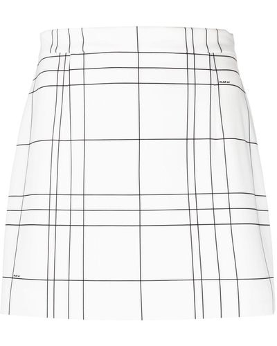 Marni Midirock mit geometrischem Muster - Weiß