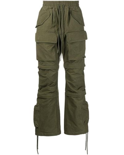 READYMADE Multiple-pocket Design Trousers - Green