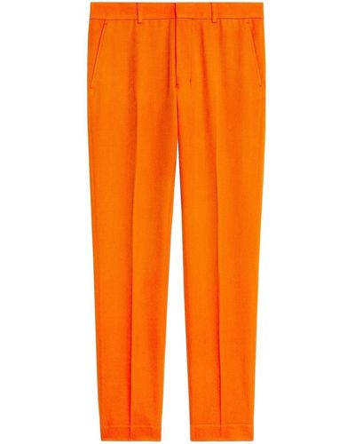 Ami Paris Slim-fit Tailored Trousers - Orange