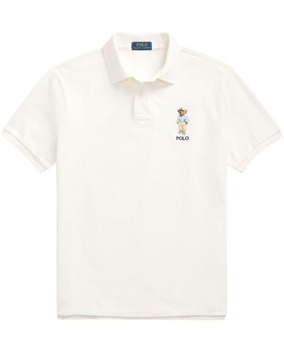 Polo Ralph Lauren Polo Bear Cotton Polo Shirt - White