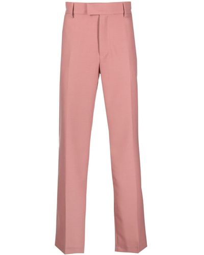 Séfr Mid-rise Pressed-crease Tailored Pants - Pink
