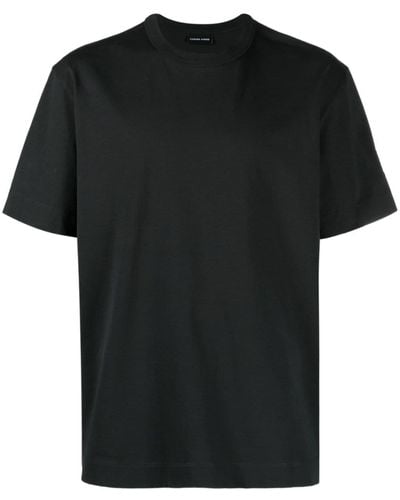 Canada Goose Logo-patch Cotton T-shirt - Black