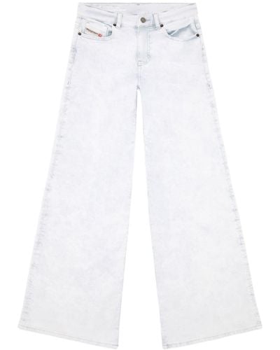 DIESEL Bootcut Flared Jeans - White