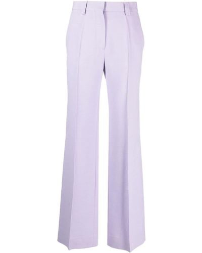 Victoria Beckham Straight-leg Pants - Purple