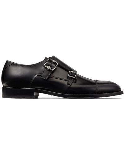 Jimmy Choo Finnion Monk Shoes - Black