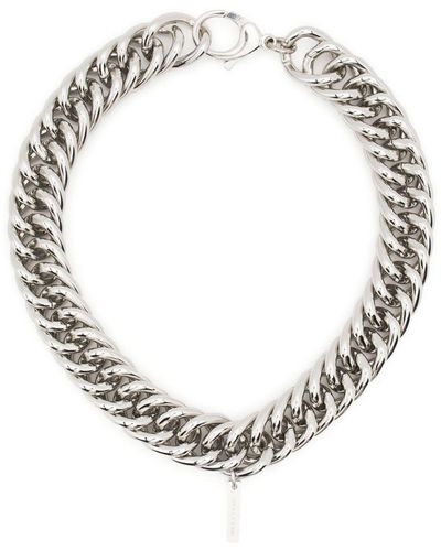 1017 ALYX 9SM Collar de cadena con placa del logo - Metálico