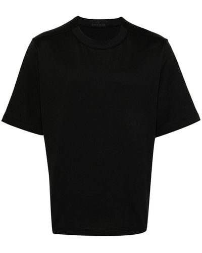 Stone Island Crew-neck Cotton T-shirt - Black