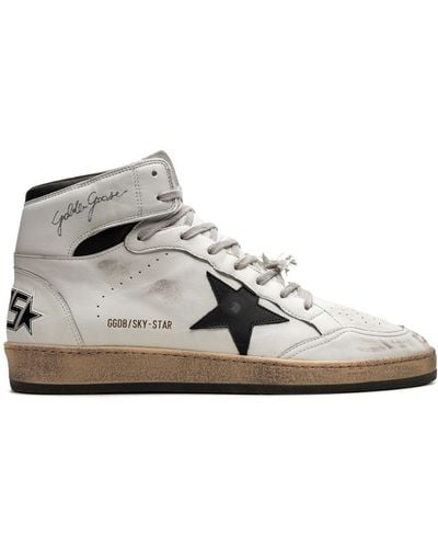Golden Goose "sky-star ""multi-colour"" High-top Sneakers" - Wit