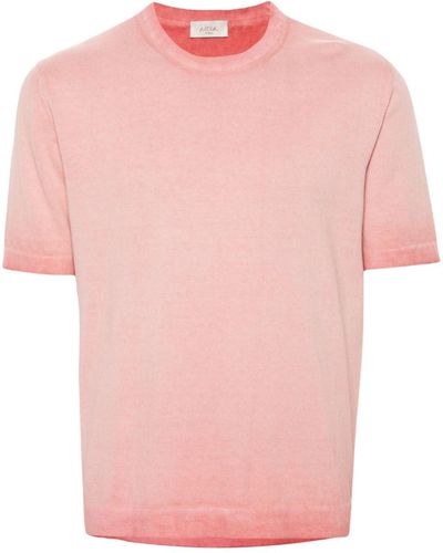 Altea Fine-knit Cotton T-shirt - Pink
