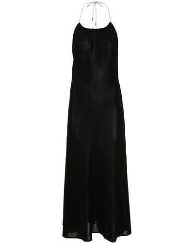 Alexandre Vauthier Rhinestone-embellished Maxi Dress - Black